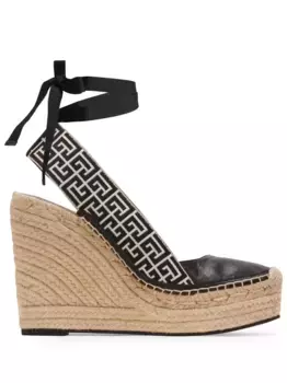 Эспадрильи Alex 75 с монограммой BALMAIN, черный