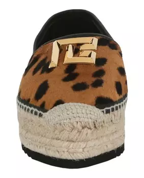 Эспадрильи Alex с леопардовым принтом Balmain, цвет Brown Leopard