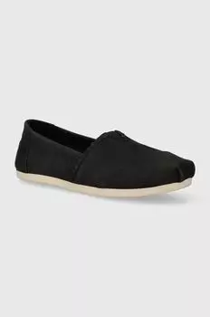 Эспадрильи Alpargata из нубука Toms, черный