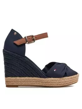 Эспадрильи Basic Open Toe High Wedge Tommy Hilfiger, темно-синий