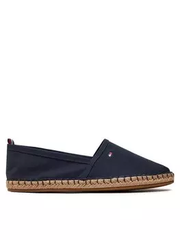 Эспадрильи Basic Tommy Flat Espadrille Tommy Hilfiger, темно-синий