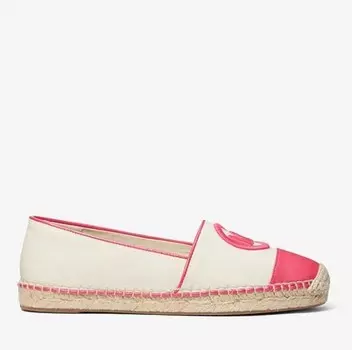 Эспадрильи без шнурков из смеси льна Michael Michael Kors Kendrick Linen Blend Slip-On, розовый