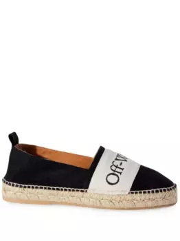 Эспадрильи Bookish с логотипом OFF-WHITE, черный