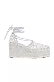 Эспадрильи Bottega Veneta Stretch Lace Up, цвет Optic White