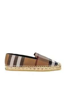 Эспадрильи Burberry Alport Flat, цвет Birch Brown Check