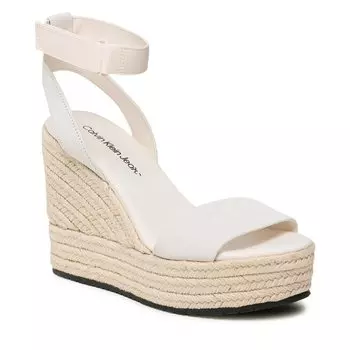 Эспадрильи Calvin Klein Jeans WedgeSandal Su, экрю
