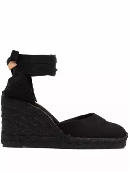 Эспадрильи Carina на танкетке Castaer, черный