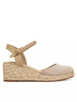 Эспадрильи Chambray Mid Wedge Espad FW0FW08477 Tommy Hilfiger, бежевый
