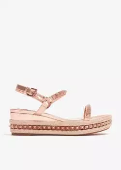 Эспадрильи Christian Louboutin Pyraclou 60, металлик