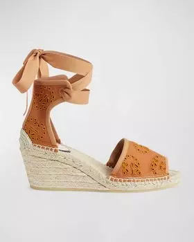 Эспадрильи Damita GG на танкетке с люверсами Gucci, цвет Light Brown
