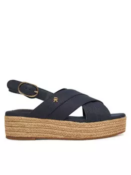 Эспадрильи Denim Espadrille Platform Sandal FW0FW08669 Tommy Hilfiger, синий