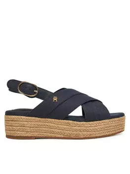 Эспадрильи Denim Espadrille Platform Sandal FW0FW08669 Tommy Hilfiger, синий