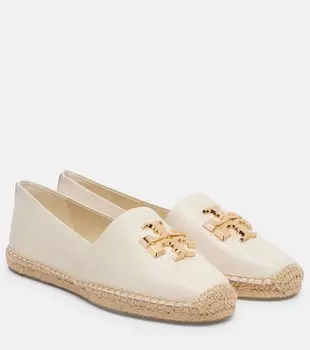 Эспадрильи Eleanor из кожи Tory Burch, Light Cream