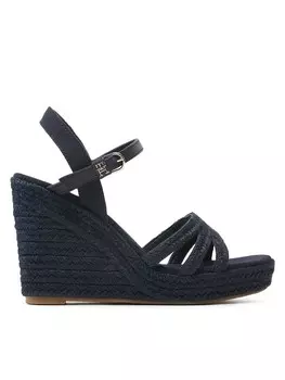 Эспадрильи Essential Basic Wedge Sandal Tommy Hilfiger, темно-синий