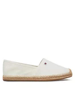 Эспадрильи Flag Canvas Espadrille FW0FW08541 Tommy Hilfiger, экрю