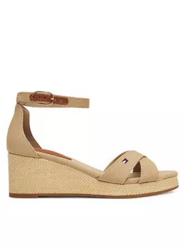 Эспадрильи Flag Criss-Cros Mid Wedge Espad FW0FW08481 Tommy Hilfiger, бежевый