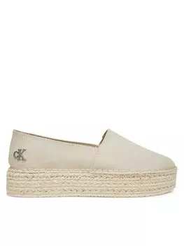 Эспадрильи Flatform Esdparille Mg/Hdw YW0YW01737 Calvin Klein Jeans, экрю
