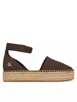 Эспадрильи Flatform Espadrille Sling Mg YW0YW01735 Calvin Klein Jeans, коричневый