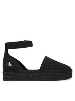 Эспадрильи Flatform Espadrille Sling Mg YW0YW01735 Calvin Klein Jeans, черный