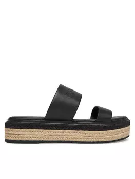 Эспадрильи Flatform Wedge Slide - He HW0HW02374 Calvin Klein, черный
