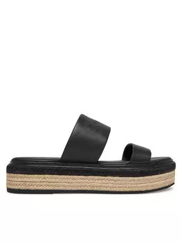 Эспадрильи Flatform Wedge Slide - He HW0HW02374 Calvin Klein, черный