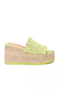 Эспадрильи Ganni Wedge Sandal, цвет Tender Shoots
