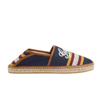Эспадрильи Gucci Alonso Espadrilles 'Script - Blue Multi-Color', синий