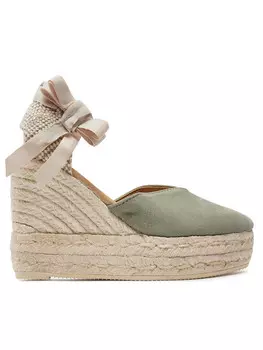 Эспадрильи Hamptons Heart-Shaped Wedge W 0.1 Manebi, зеленый