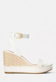 Эспадрильи HILARIE WEDGE Lauren Ralph Lauren, цвет snow white