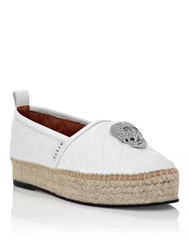 Эспадрильи из наппы с черепом Philipp Plein, белый