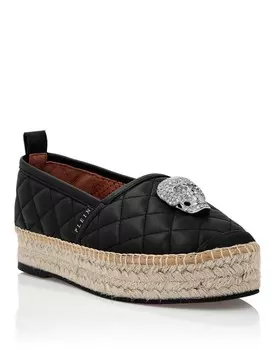 Эспадрильи из наппы с черепом Philipp Plein, черный