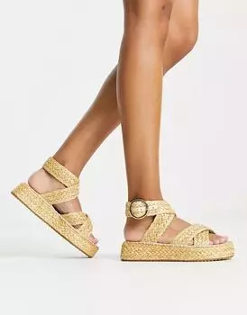Эспадрильи из натуральной рафии ASOS Journey