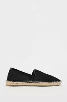 Эспадрильи из сетчатой ткани ZARA, черный