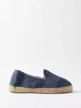 Эспадрильи из тканого полотна Maneb, синий