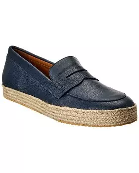 Эспадрильи из водонепроницаемой кожи Aquatalia Fabrizio, синий