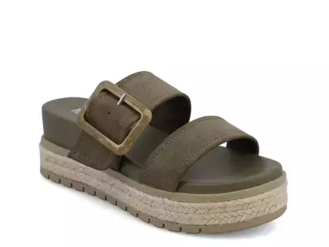 Эспадрильи Kika на клиновидной платформе Mia, Dark Green