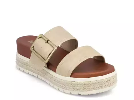 Эспадрильи Kika на клиновидной платформе Mia, Gold Metallic