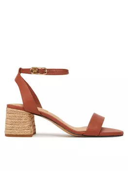 Эспадрильи Leather Ankle Strap Espad Sandal FW0FW08533 Tommy Hilfiger, коричневый