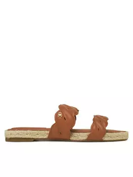 Эспадрильи Leather Rope Espadrille Mule FW0FW08503 Tommy Hilfiger, коричневый