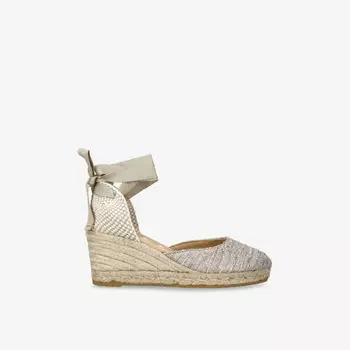 Эспадрильи Manebi Hamptons с завязками на щиколотке, золотой