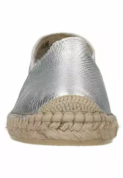 Эспадрильи Manfield, серебристого цвета