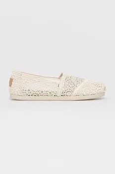 Эспадрильи Moroccan Crochet Alpargata Toms, бежевый