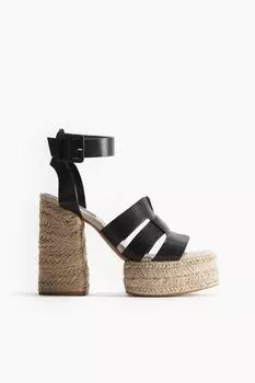 Эспадрильи на платформе H&M, черный