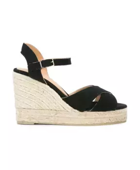 Эспадрильи на танкетке Castaer, черный