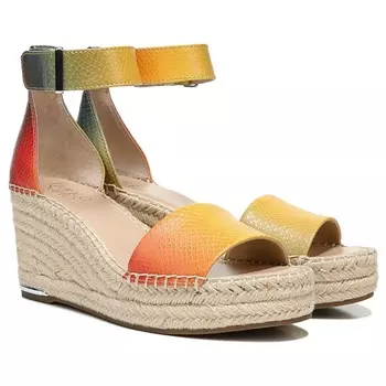 Эспадрильи на танкетке Clemens Franco Sarto, multi snake print faux leather