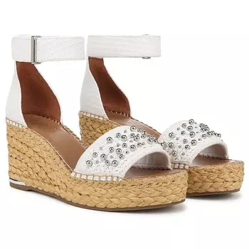 Эспадрильи на танкетке Clemens Franco Sarto, white fabric