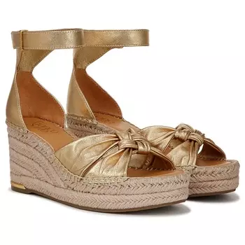 Эспадрильи на танкетке Clementine Franco Sarto, gold leather