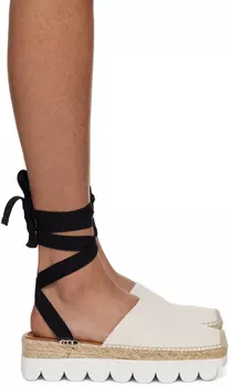 Эспадрильи Off-White и Beige на платформе Marni