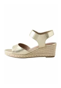 Эспадрильи Platform sandals Next, золотой