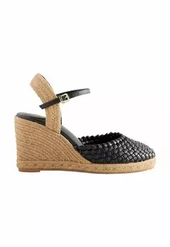 Эспадрильи REGULAR FIT - FOREVER COMFORT ROUND TOE WEAVE DETAIL - Wedge sandals Next, черный
